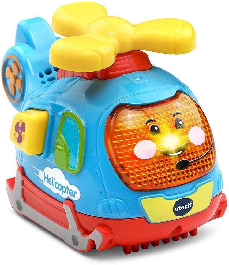 VTech Toot Toot Drivers Helicopter - interactive toddler toy aircraft with lights and sounds for pretend play, ages 1-5